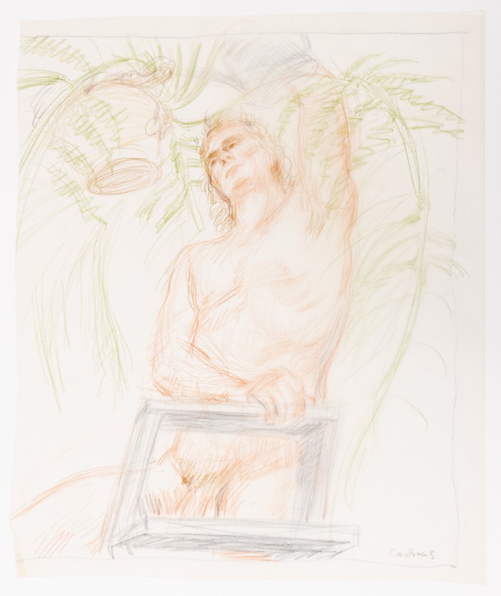 Paul Cadmus Figurative Art - Untitled (Portrait of Jon)