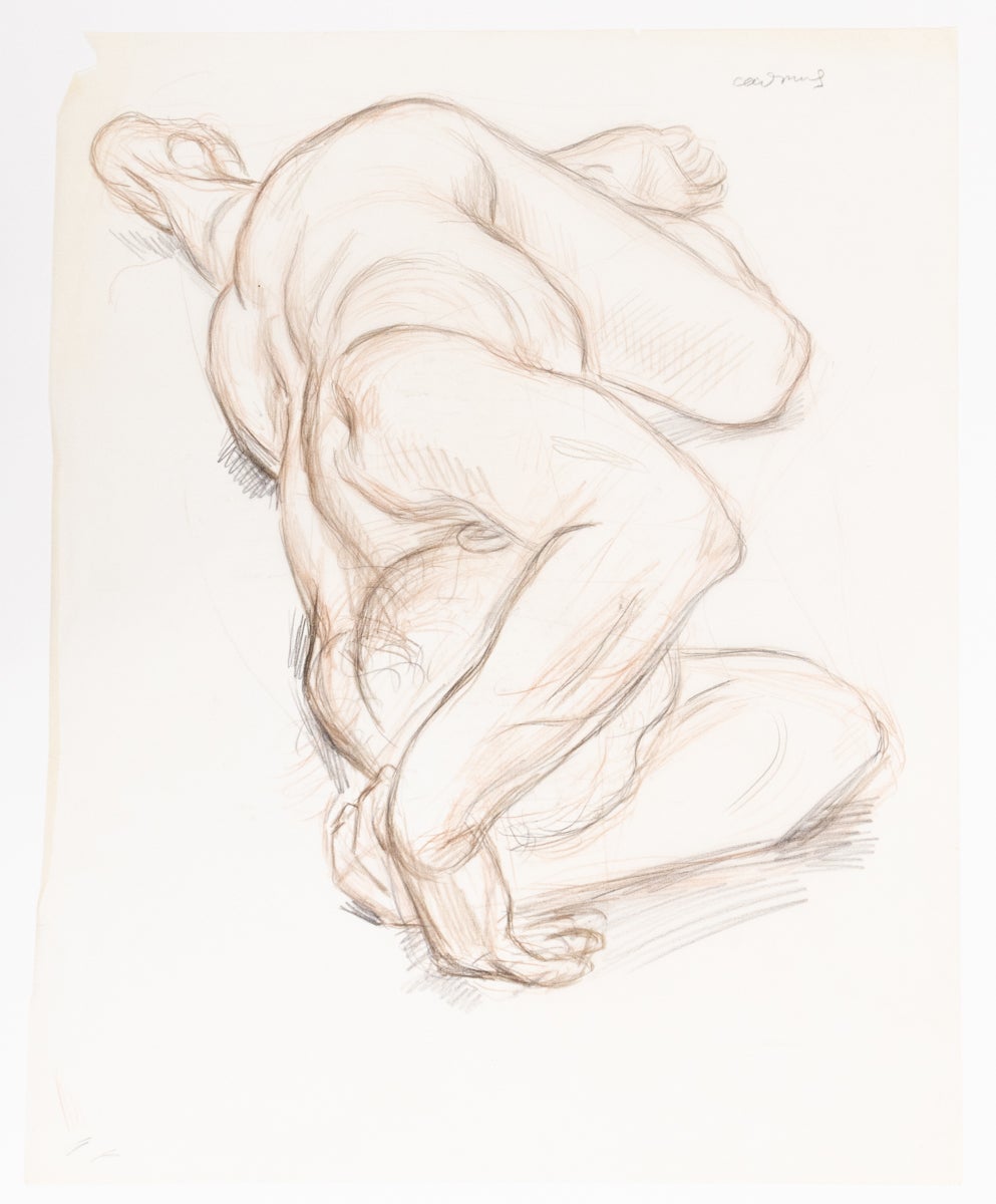 Paul Cadmus Figurative Art - Untitled (Nude Study)