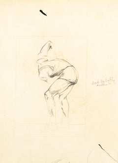 Study for “Man Holding a Medicine Ball”