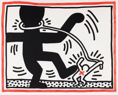 Vintage Free South Africa - signed lithograph, Pop art, 20th century, by Keith Haring