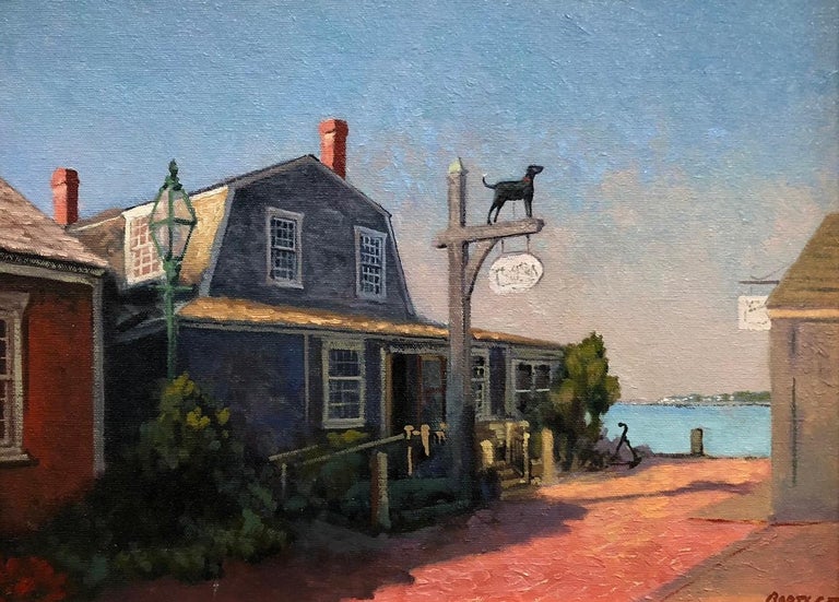Harley Bartlett The Black Dog, Martha's Vineyard, Massachusetts, Painting For Sale at 1stdibs