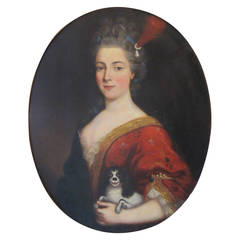17th Century Portrait of a Lady with Spaniel