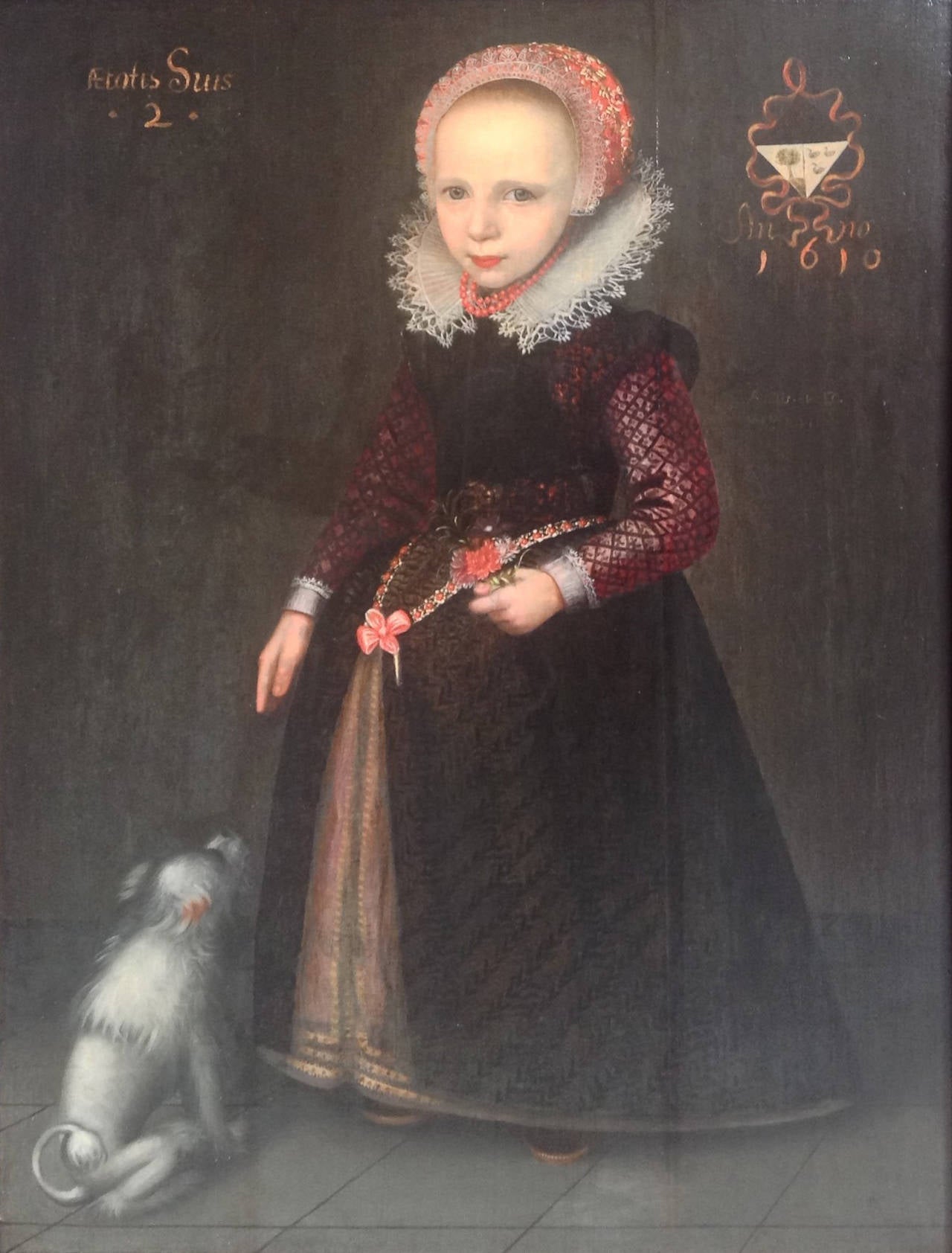 Adriaen Van Der Linde Portrait Painting - Portrait of a Young Girl