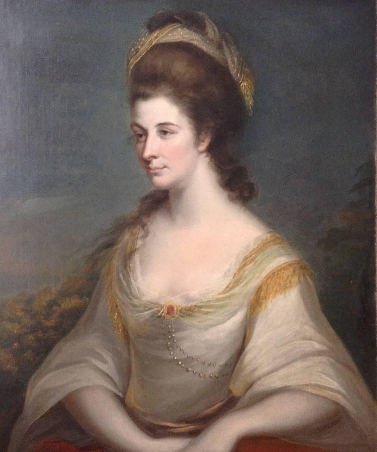 Thomas Hickey Portrait Painting - Portrait of Sophia Dashwood
