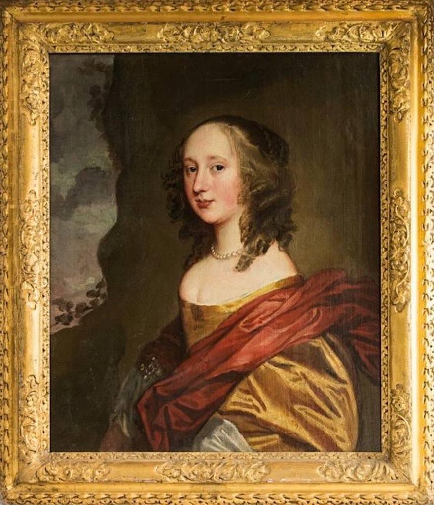 Portrait of the Duchess of Leeds - Painting by John Hayls