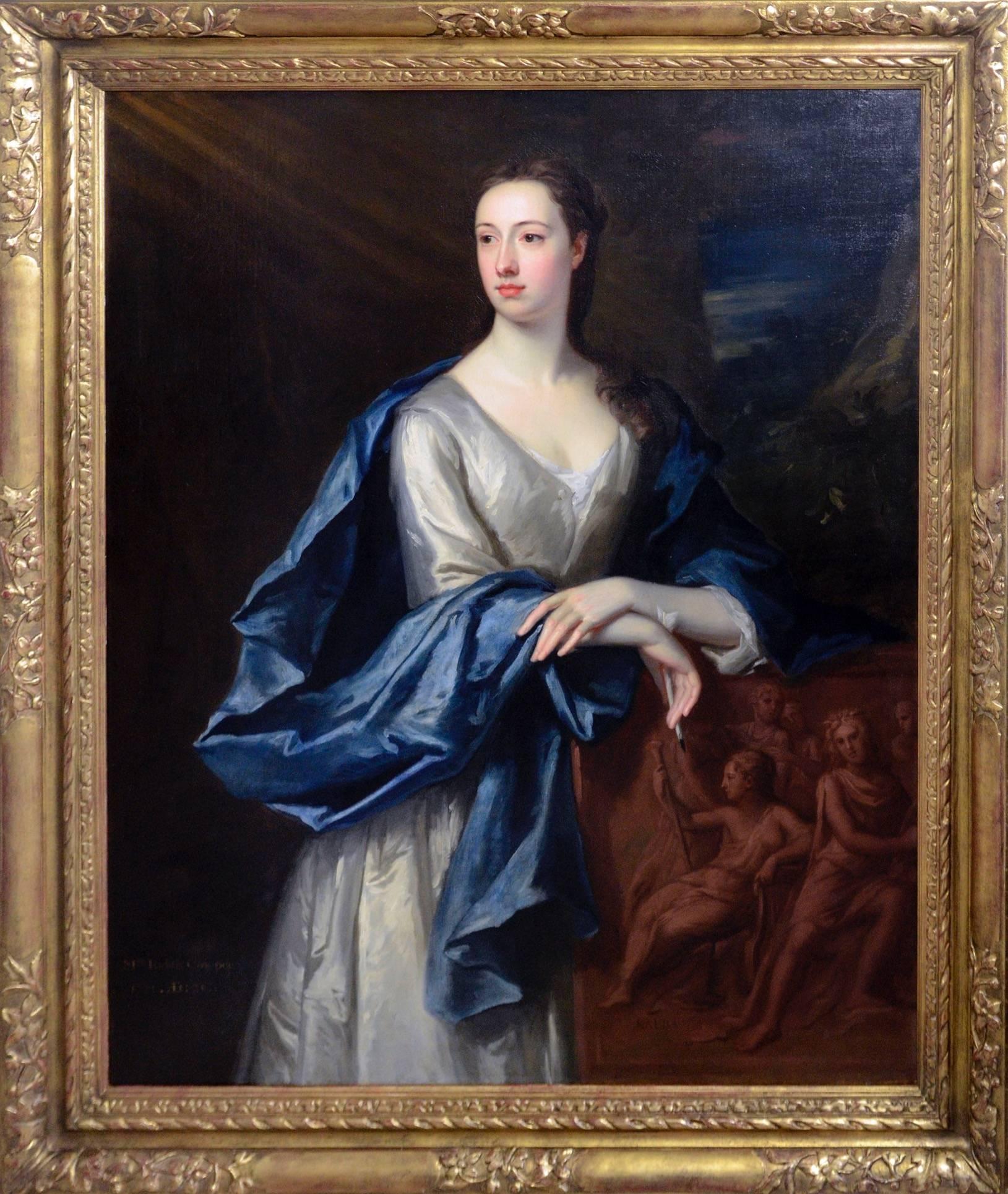 Jonathan Richardson, the Elder Portrait Painting - The Poet Judith Madan (1702-1781)