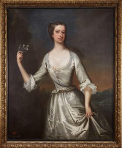 English 18th century portrait of Henrietta Pelham-Holles, Duchess of Newcastle. 