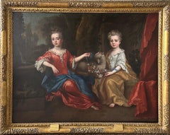  18th century portrait of sisters Lady Catherine and lady Jane Brydges