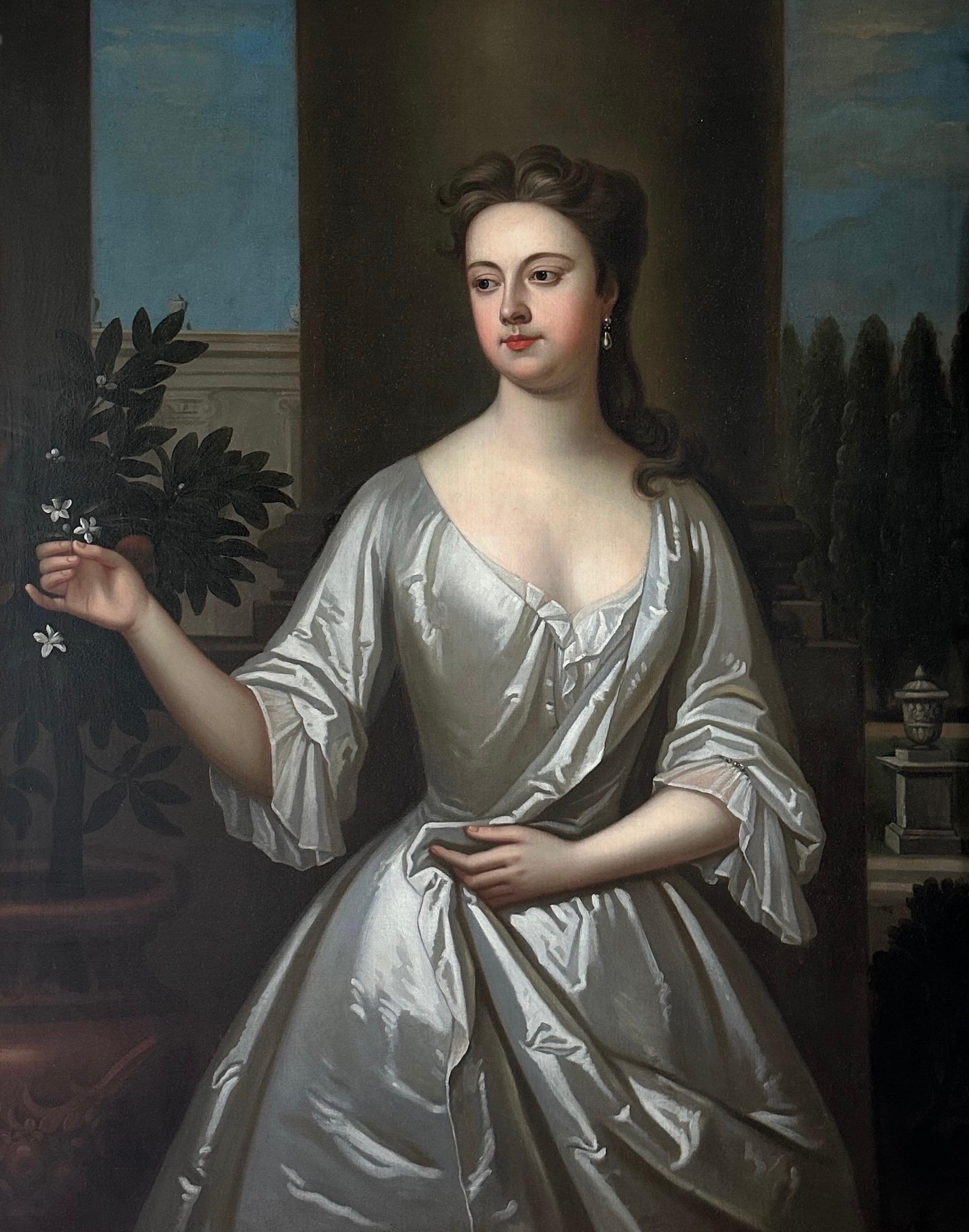 Early 18th century portrait painting of Henrietta Paulet, Duchess of Bolton  - Painting by Maria Verelst
