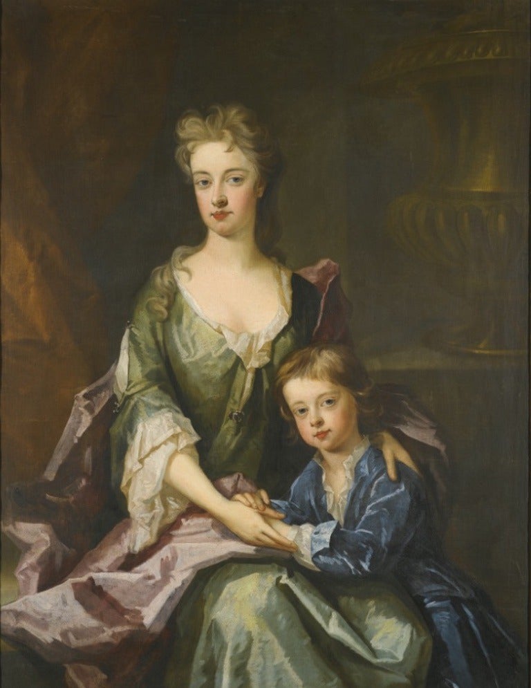 Sir Godfrey Kneller Portrait Painting - Lady Henrietta Churchill and her son William