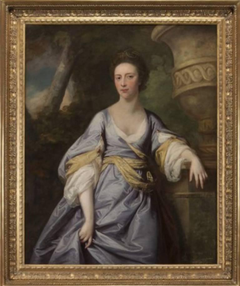 Portrait of a Lady, Circa 1765 - Painting by Francis Cotes
