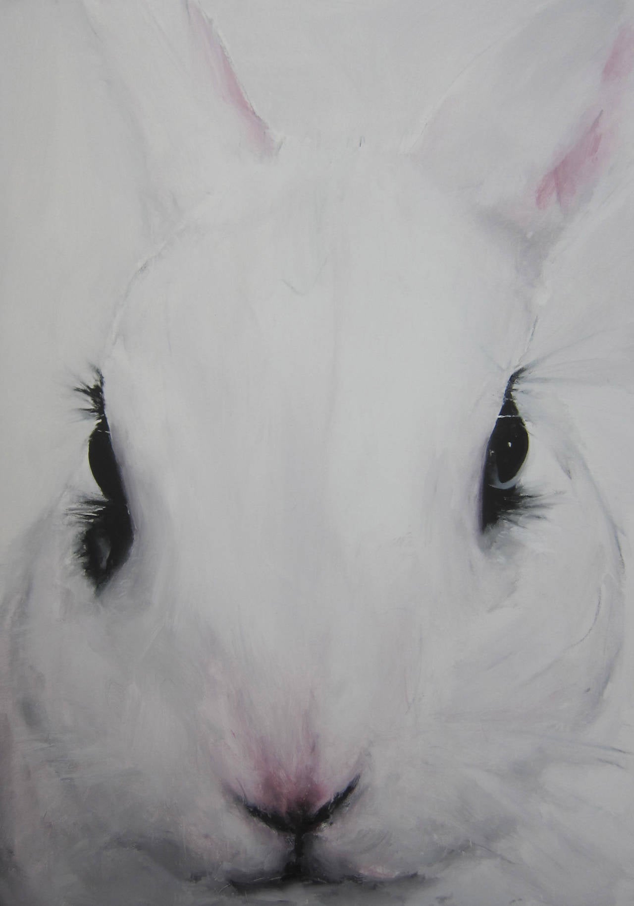Santiago Ydañez Animal Painting - Untitled (large rabbit)
