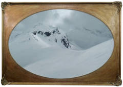 Untitled (mountain gold frame)