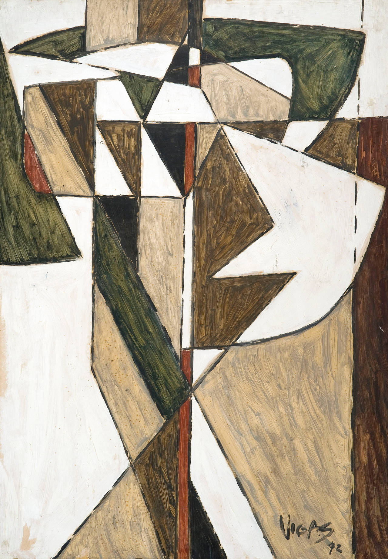 Oswaldo Vigas Abstract Painting - Transfigurante IV