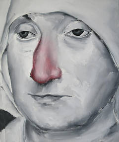 Untitled (old woman red nose)