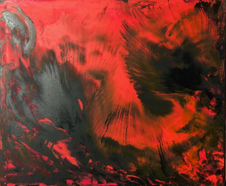 Abstract painting on canvas by Volodymyr Zayichenko 1