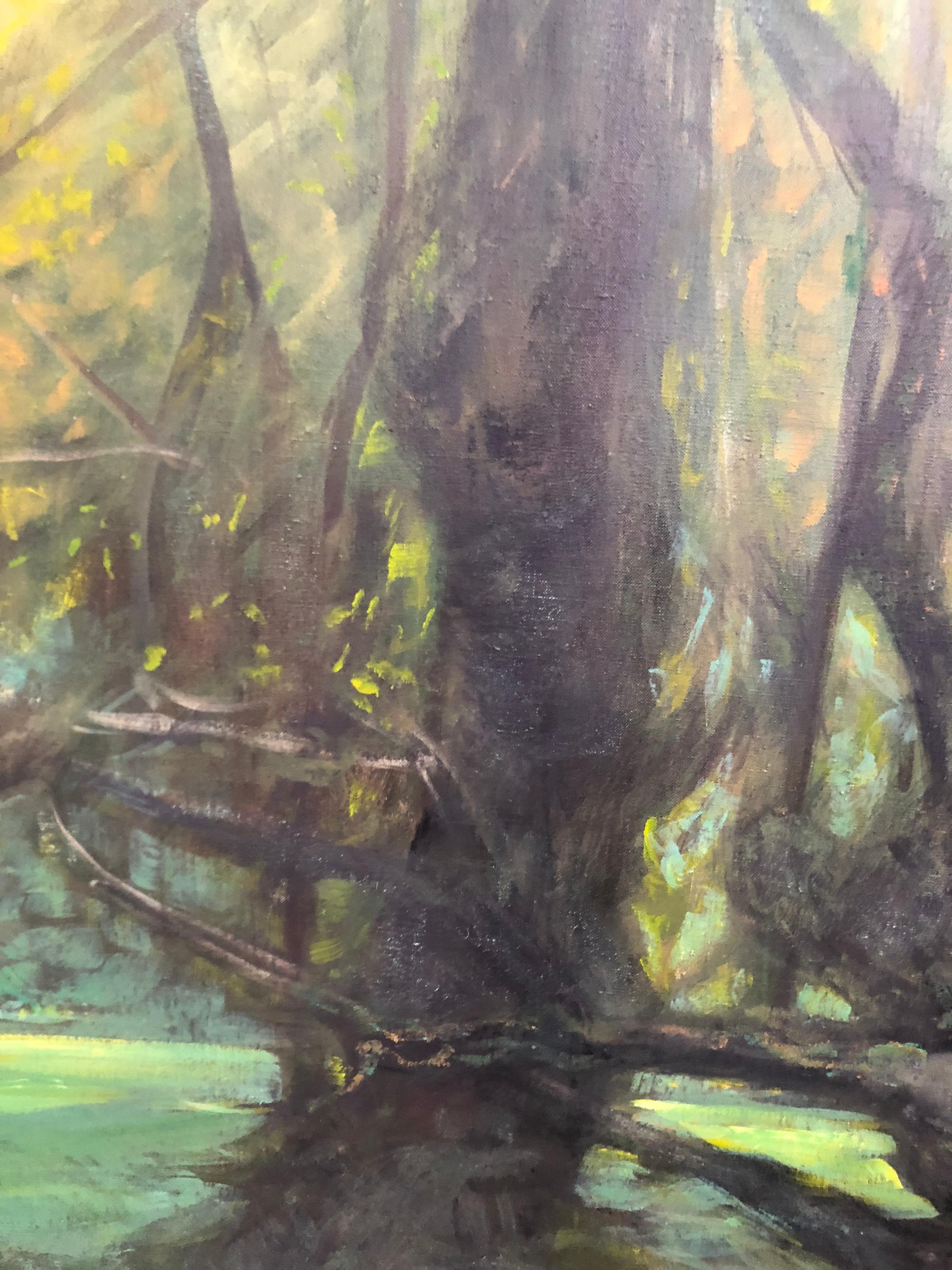 Forest painting on canvas 130x100cm by Volodymyr Zayichenko im Angebot 3