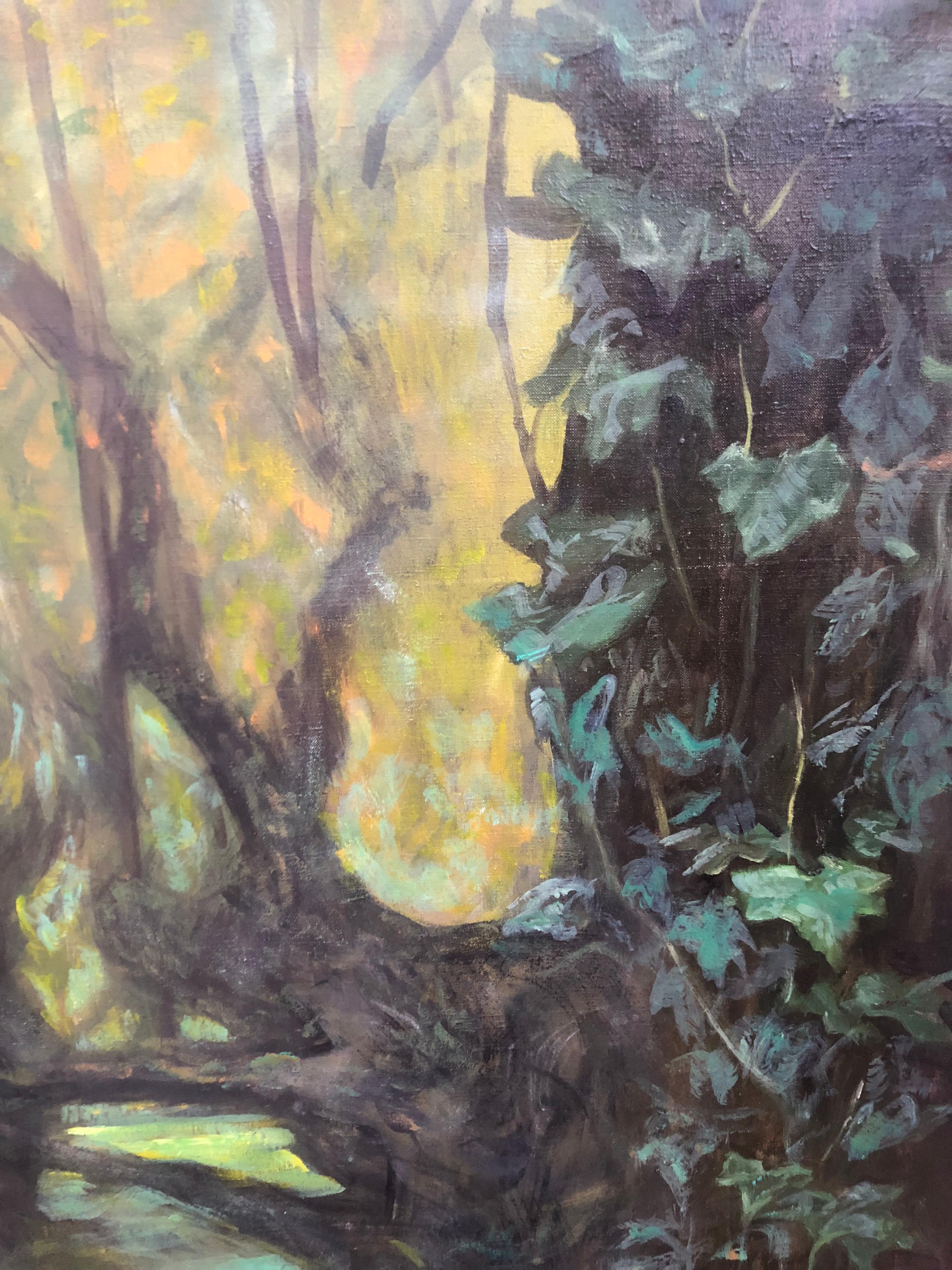 Forest painting on canvas 130x100cm by Volodymyr Zayichenko im Angebot 5