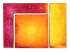 "Tropikos II", Decorative Reverse Painted Glass by Cassandria Blackmore, 2014