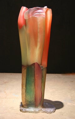 "Succession of Me", Blown, Molded, and Sandblasted Glass Form by Danny Perkins