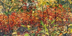 Thicket 26 by Jeffrey Vaughn, Impressionist Style Oil Landscape Painting, 2010