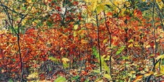 Thicket 26 by Jeffrey Vaughn, Impressionist Style Oil Landscape Painting, 2010