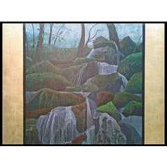 "As in the Spring" , Oil Painting on Canvas with Gold Leaf Embellishments 10