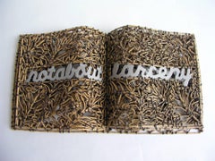 Book of Larceny by John McQueen, Sculpture Made of Sticks & String