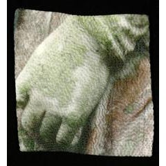 Moss by Luanne Rimel, Digital Print on Hand Stitched Fabric, Framed 10