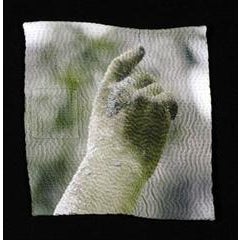 Here by Luanne Rimel, Digital Print on Hand Stitched Fabric, Framed 9