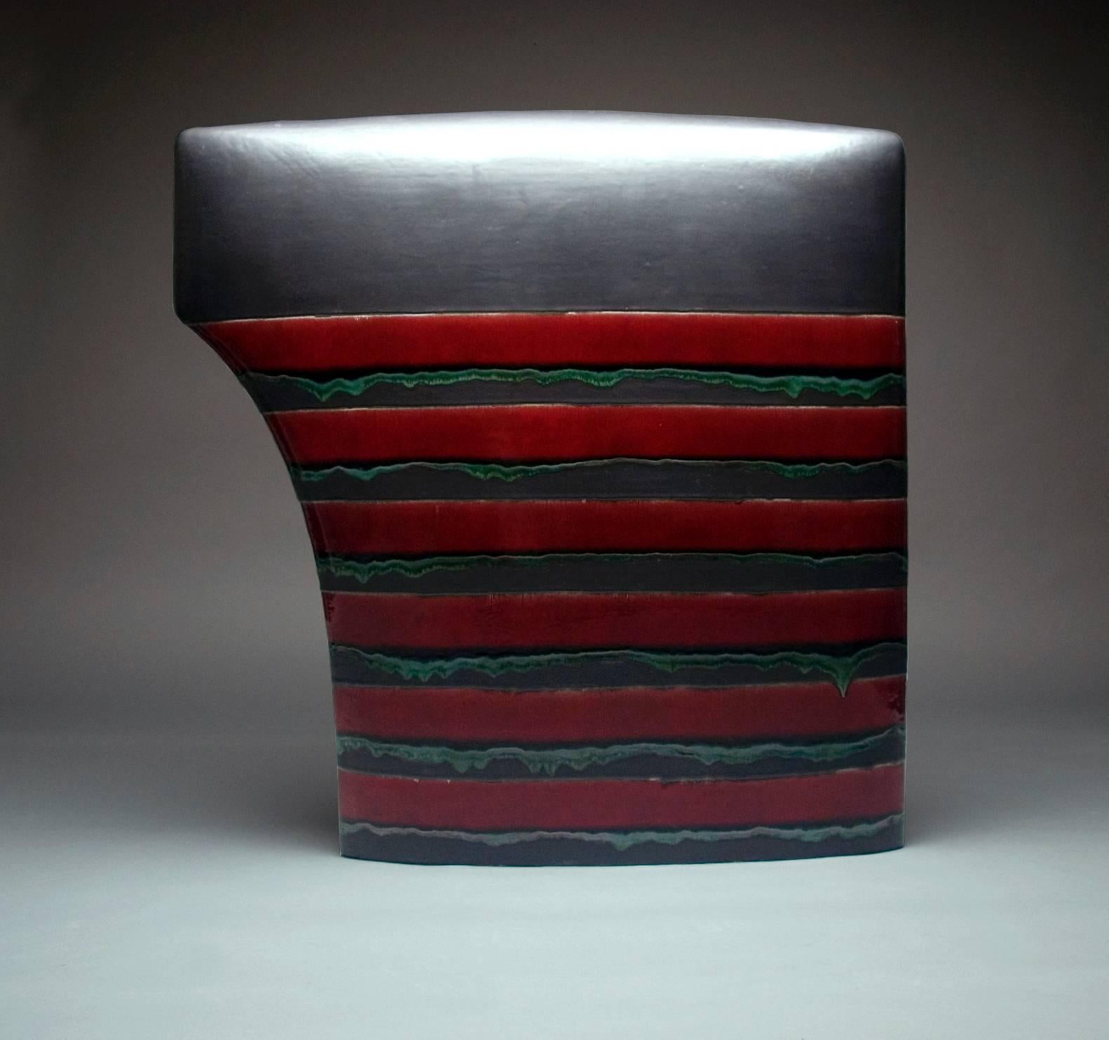 Dimensions: 33" x 32" x 6"
Materials: Ceramic and Glaze
Red Black No. 362

James Marshall is a highly successful exhibiting artist, designer and art educator whose education in the ceramic arts began with a pottery apprenticeship in Guatemala