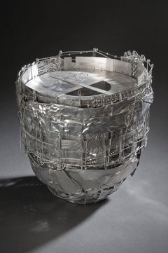 New Age Constellation by John Garrett, Steel and Aluminum Constructed Basket