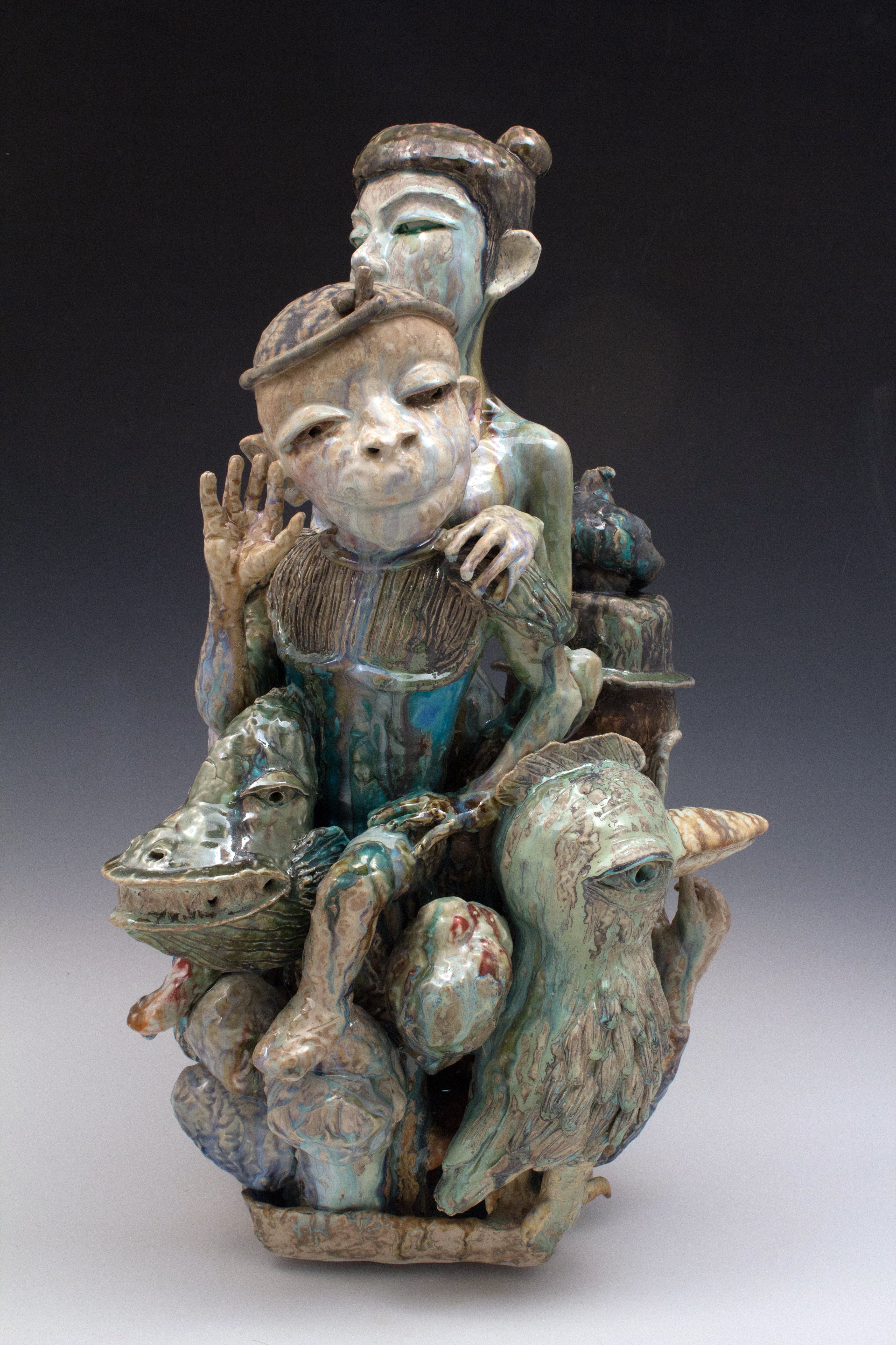 SunKoo Yuh Contemporary, Figurative, Abstract, Ceramic Sculpture