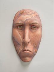 "Within Reach" , Wall Mounting Ceramic Sculpture with Painted Illustration