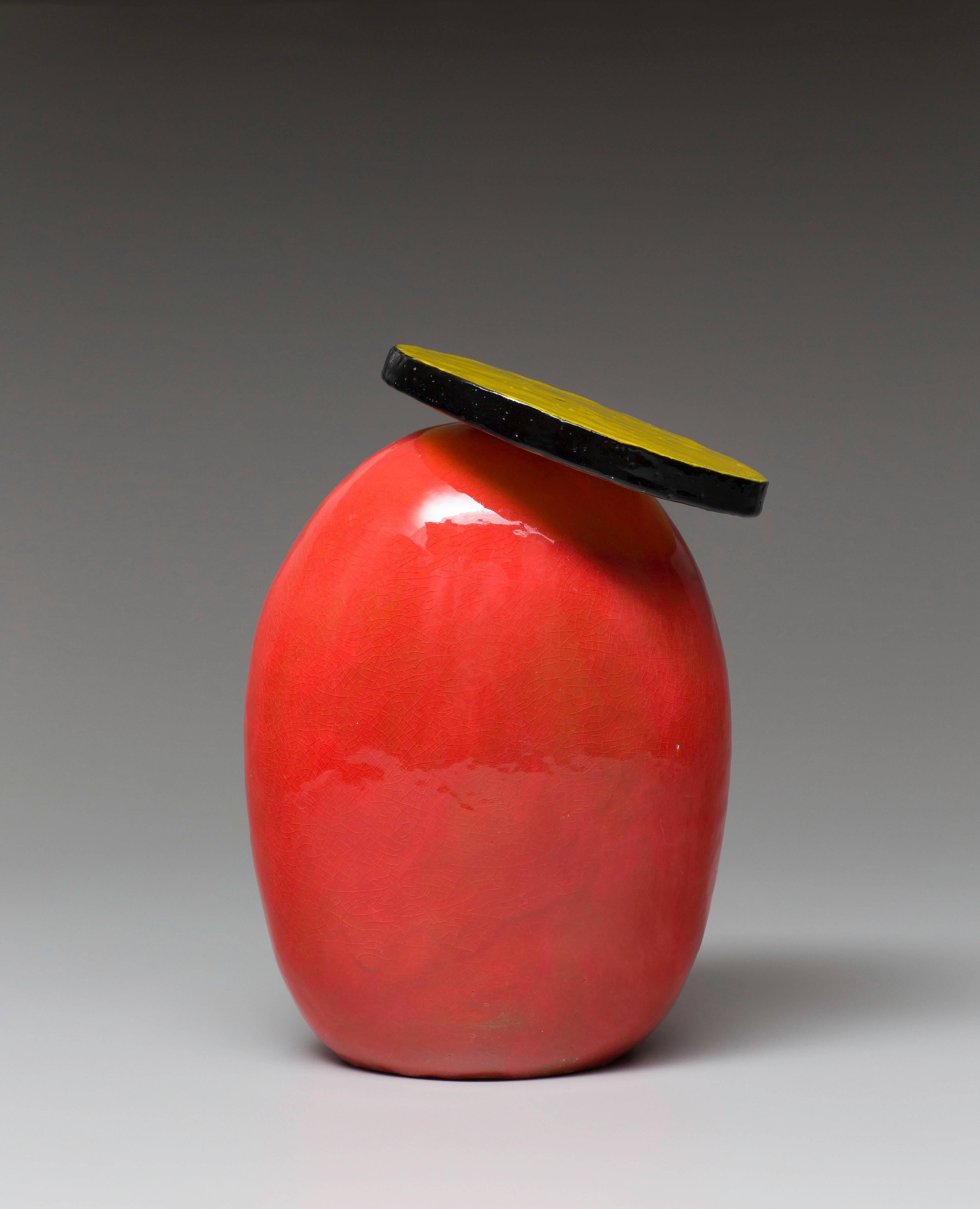 Jun Kaneko's work stretches decades and comes in many shapes and sizes. This newest body of work has previously only been exhibited in Japan, and showcases his mastery of ceramics that goes back to the early 1960's. 

Created 2016
Excellent