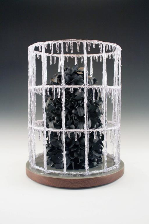The beauty of the work created by Rain Harris defies words. Her ceramic compositions are created through a process of of pressing clay into leaves and flower petals, allowing the material to exist in a gravity defying weightlessness.
Excellent