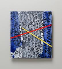 Raku Ceramic Wall Slab by Jun Kaneko, Painterly Applied Glaze on Ceramic, 2016 7