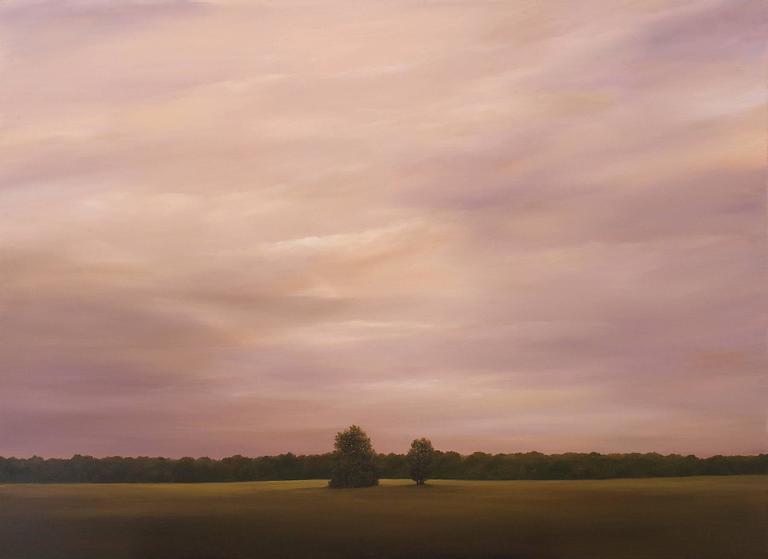 Ahzad Bogosian Landscape Painting - Field and Clouds