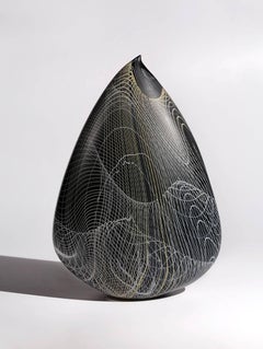 "Metropolis", Blown Glass Sculpture with Acid Etched Finish