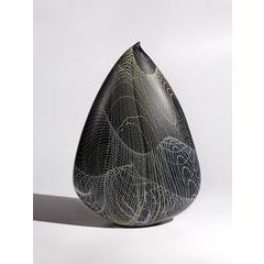 Metropolis by Nancy Callan, Blown Glass Sculpture with Acid Etched Finish 9
