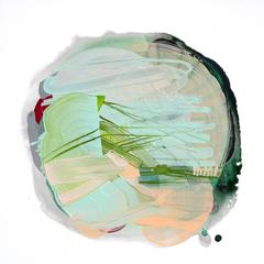 Emerald City 1 by Dana Oldfather, Mixed Media Abstract Painting on Wood Panel 12