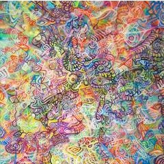 Emerging Archetype Structures by Ethan Meyer, Acrylic Painting with Resin Finish 5