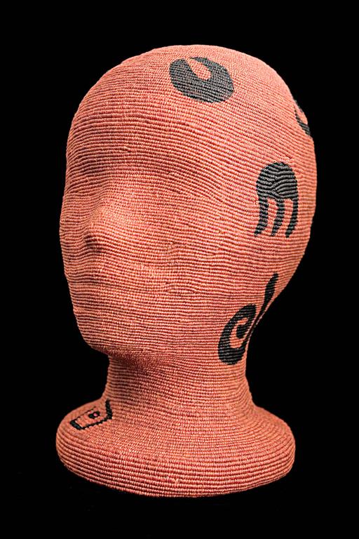 Jane Birdsall-Lander Figurative Sculpture - "Deep Language", Contemporary Waxed Linen Sculpture, Abstract Figurative