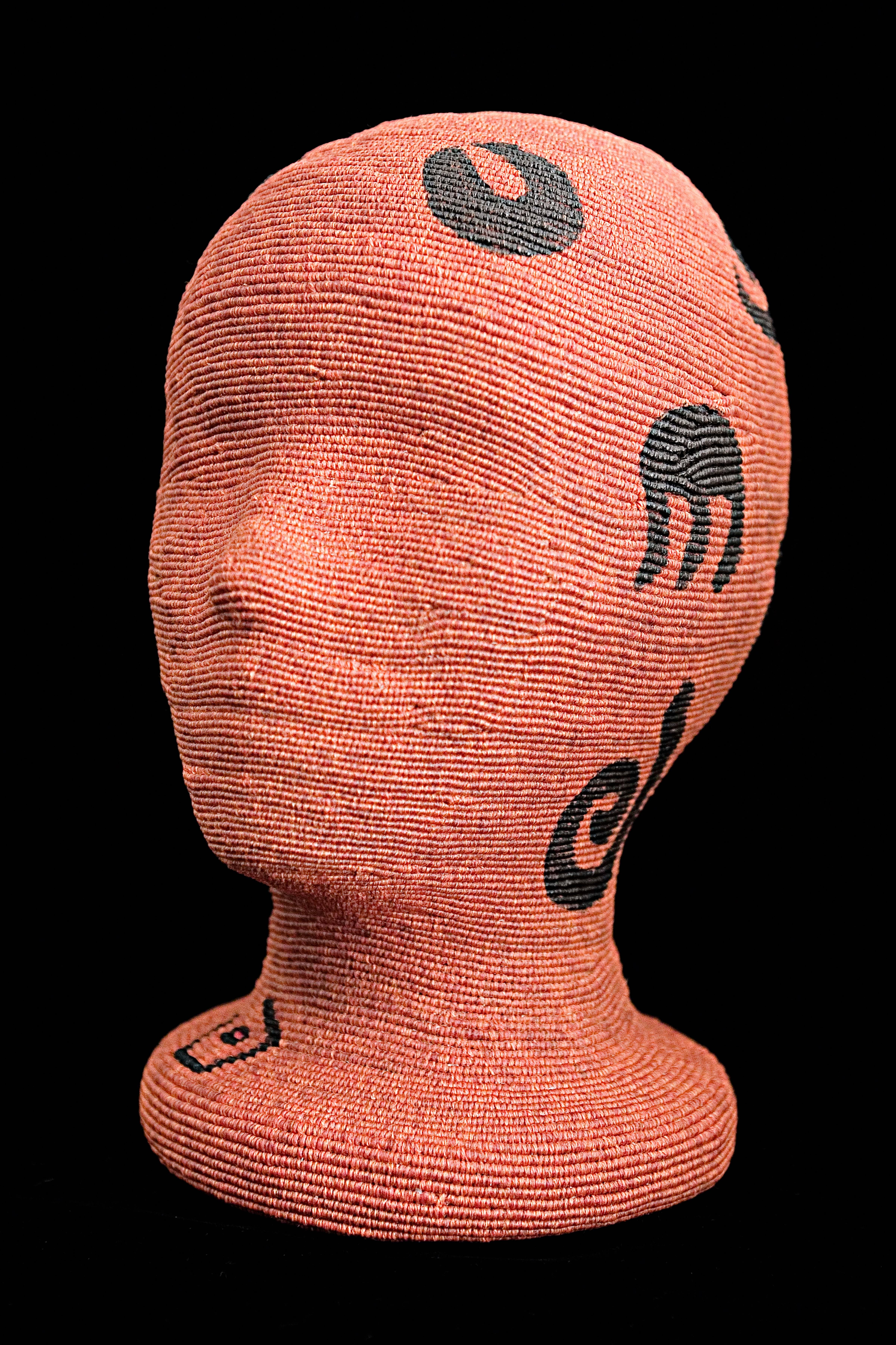 Jane Birdsall-Lander Figurative Sculpture - "Deep Language", Contemporary Waxed Linen Sculpture, Abstract Figurative 