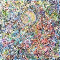 "The Great Everything", Abstract Geometric Painting, Acrylic on Canvas 10