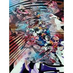 Backcountry , Large Abstract Expressionist Painting with Geometric Pattern 1
