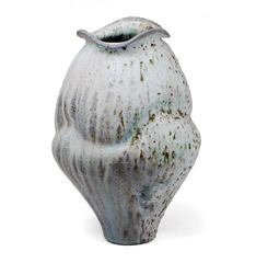Medium Porcleian Jar with Shino Glaze and Iron Inclusions, Wood Fired 6