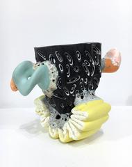 Ceramic Beverage Vessel with Squiggle Tread