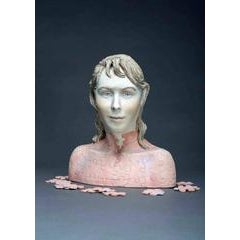 "The Puzzle" , Figurative Ceramic Sculpture with Mixed Media 3