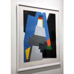Untitled Composition #32, Mixed Media Painting on Arches Watercolor Paper 6